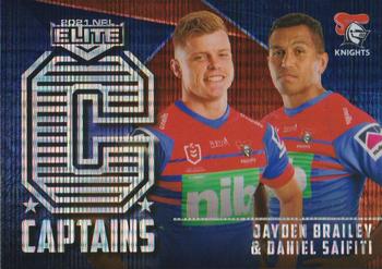 2021 NRL Elite - Captains #C08 Jayden Brailey / Daniel Saifiti Front